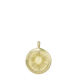 18K Gold 30 Year Floating Diamond - Illuminated Sun Pendant