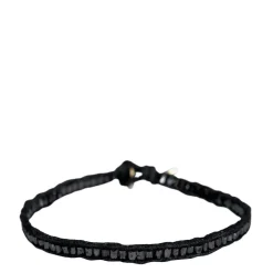 18K Gold Black Diamond Tube Bead Bracelet