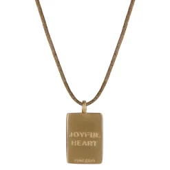 10K Gold Joyful Heart Foundation Fearlessness Tag on Cord