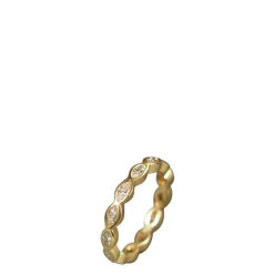 18K Gold Marquise Diamond Band