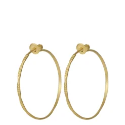 18K Gold Medium Moroccan Endless Hoop Earrings
