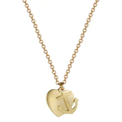18K Gold New York Presbyterian Heart and Anchor Pendant