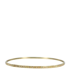 18K Gold Pave Diamond Bangle