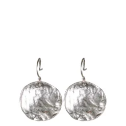 Sterling Silver Flat Shell Earrings
