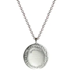 Sterling Silver 'Four Immeasurables' Medallion Pendant