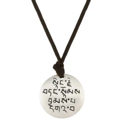 Sterling Silver 'Four Immeasurables' Pendant on Black Cord