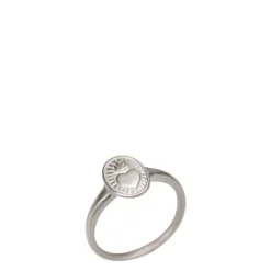 Sterling Silver Heart with Flames Ring