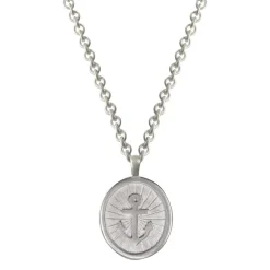 Sterling Silver Large Anchor Pendant