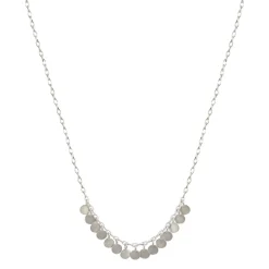 Sterling Silver Medium Discs on Chain Together