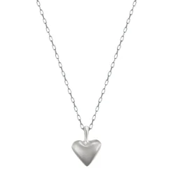 Sterling Silver Medium Heart Pendant