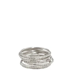 Sterling Silver Moroccan Rings (Set of Seven)