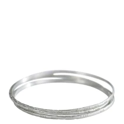 Sterling Silver Moroccan Bangles (Set of 3)
