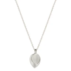 Sterling Silver Small Double Lotus Petal Pendant
