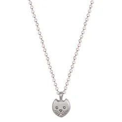 Sterling Silver Tiny Kitten Pendant
