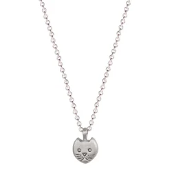 Sterling Silver Tiny Kitten Pendant