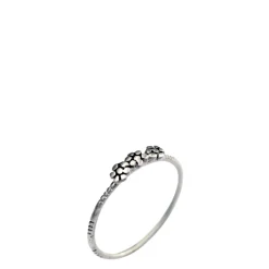 Sterling Silver Triple Flower Ring